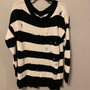 Distressed sweater